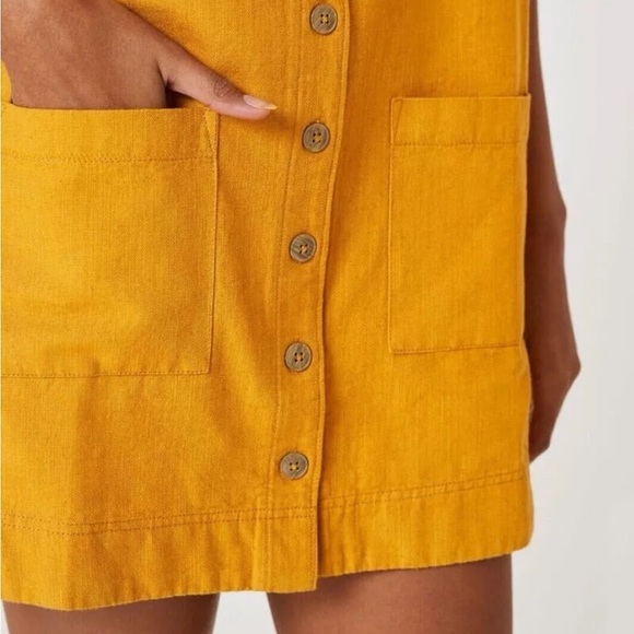 Pilcro Anthropologie NWOT Linen Blend Button Down Shirt Dress Size S - Picture 4 of 8